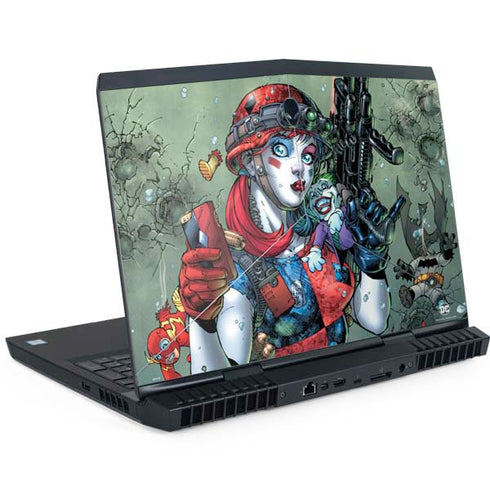 DC Comics Harley Quinn Little Black Book Cover#47 New 52 Art by Jim Lee Dell Alienware Skin