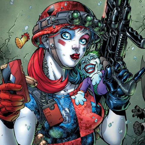 DC Comics Harley Quinn Little Black Book Cover#47 New 52 Art by Jim Lee Dell Alienware Skin