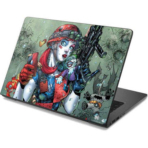 DC Comics Harley Quinn Little Black Book Cover#47 New 52 Art by Jim Lee Dell Chromebook Skin