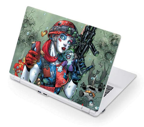 DC Comics Harley Quinn Little Black Book Cover#47 New 52 Art by Jim Lee Acer Chromebook Skin