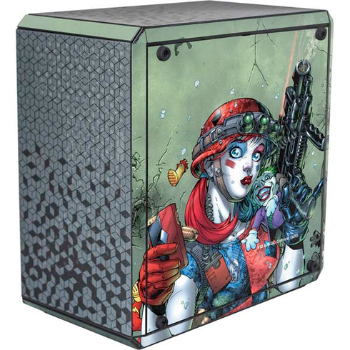 DC Comics Harley Quinn Little Black Book Cover#47 New 52 Art by Jim Lee Cooler Master MasterBox Q300L Mini Tower Skin