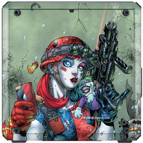 DC Comics Harley Quinn Little Black Book Cover#47 New 52 Art by Jim Lee Cooler Master MasterBox Q300L Mini Tower Skin