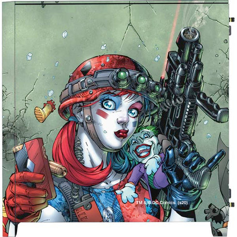 DC Comics Harley Quinn Little Black Book Cover#47 New 52 Art by Jim Lee Corsair 4000D Tempered Glass Mid-Tower ATX Case Skin
