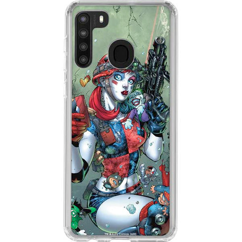 DC Comics Harley Quinn Little Black Book Cover#47 New 52 Art by Jim Lee Galaxy A21 Clear Case