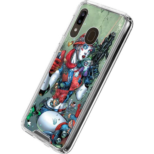 DC Comics Harley Quinn Little Black Book Cover#47 New 52 Art by Jim Lee Galaxy A30 Clear Case