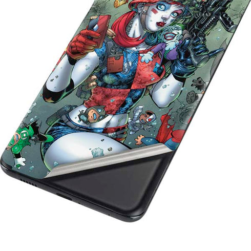DC Comics Harley Quinn Little Black Book Cover#47 New 52 Art by Jim Lee Galaxy S21 5G Skin