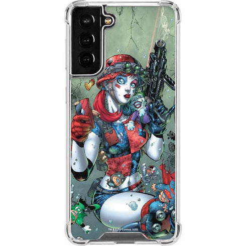 DC Comics Harley Quinn Little Black Book Cover#47 New 52 Art by Jim Lee Galaxy S21 FE Clear Case