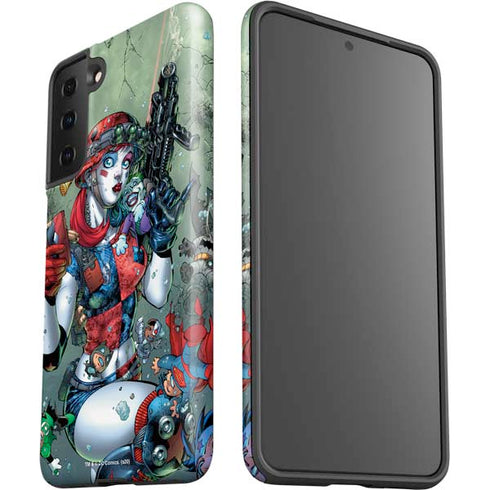 DC Comics Harley Quinn Little Black Book Cover#47 New 52 Art by Jim Lee Galaxy S21 FE Pro Case
