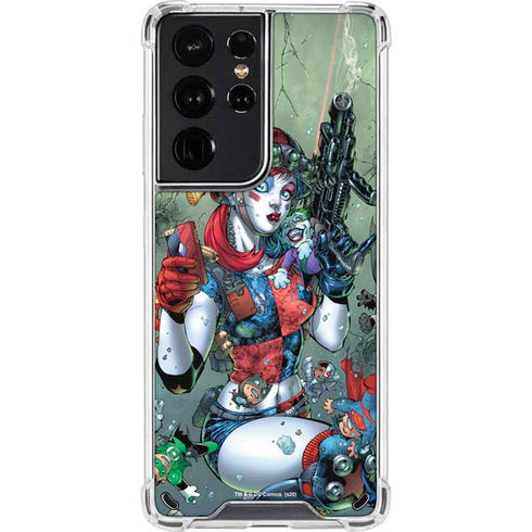 DC Comics Harley Quinn Little Black Book Cover#47 New 52 Art by Jim Lee Galaxy S21 Ultra 5G Clear Case
