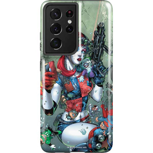 DC Comics Harley Quinn Little Black Book Cover#47 New 52 Art by Jim Lee Galaxy S21 Ultra 5G Pro Case