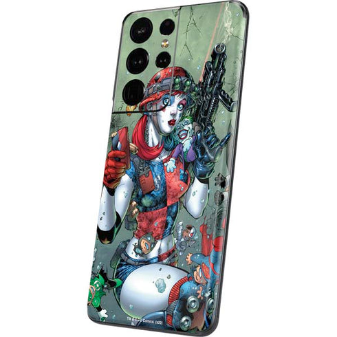 DC Comics Harley Quinn Little Black Book Cover#47 New 52 Art by Jim Lee Galaxy S21 Ultra 5G Skin