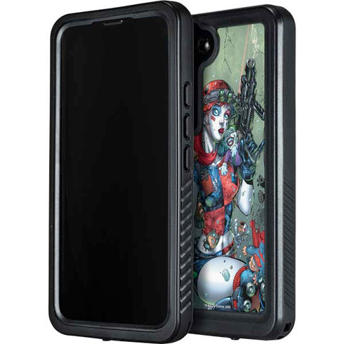DC Comics Harley Quinn Little Black Book Cover#47 New 52 Art by Jim Lee Galaxy S23 Plus Waterproof Case