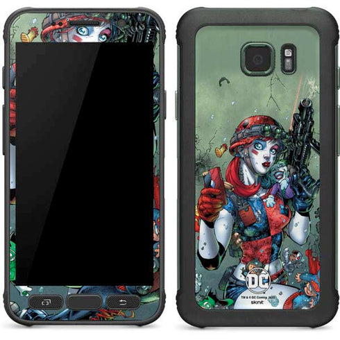 DC Comics Harley Quinn Little Black Book Cover#47 New 52 Art by Jim Lee Galaxy S7 Active Skin