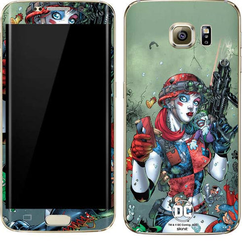 DC Comics Harley Quinn Little Black Book Cover#47 New 52 Art by Jim Lee Galaxy S7 Edge Skin