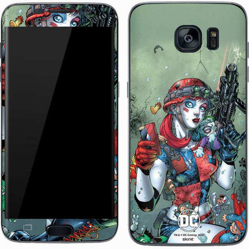 DC Comics Harley Quinn Little Black Book Cover#47 New 52 Art by Jim Lee Galaxy S7 Skin