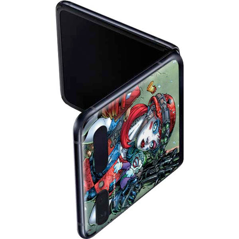 DC Comics Harley Quinn Little Black Book Cover#47 New 52 Art by Jim Lee Galaxy Z Flip Skin