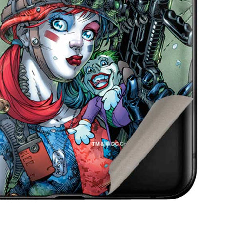 DC Comics Harley Quinn Little Black Book Cover#47 New 52 Art by Jim Lee Galaxy Z Flip Skin