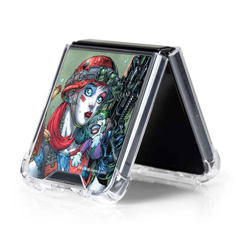 DC Comics Harley Quinn Little Black Book Cover#47 New 52 Art by Jim Lee Galaxy Z Flip5 5G Clear Case