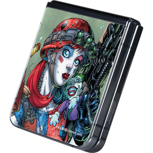 DC Comics Harley Quinn Little Black Book Cover#47 New 52 Art by Jim Lee Galaxy Z Flip5 5G Skin