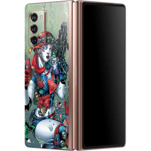 DC Comics Harley Quinn Little Black Book Cover#47 New 52 Art by Jim Lee Galaxy Z Fold2 5G Skin