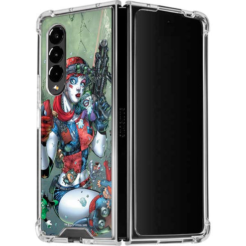 DC Comics Harley Quinn Little Black Book Cover#47 New 52 Art by Jim Lee Galaxy Z Fold4 5G Clear Case