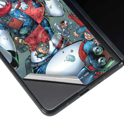 DC Comics Harley Quinn Little Black Book Cover#47 New 52 Art by Jim Lee Galaxy Z Fold4 5G Skin