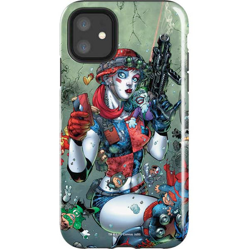 DC Comics Harley Quinn Little Black Book Cover#47 New 52 Art by Jim Lee iPhone 11 Impact Case