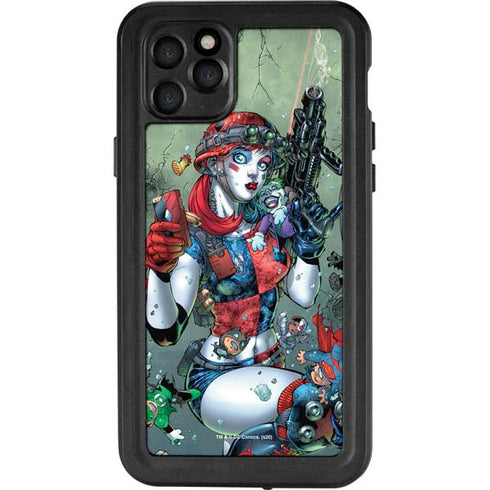 DC Comics Harley Quinn Little Black Book Cover#47 New 52 Art by Jim Lee iPhone 11 Pro Max Waterproof Case