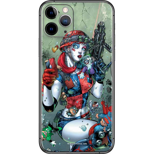 DC Comics Harley Quinn Little Black Book Cover#47 New 52 Art by Jim Lee iPhone 11 Pro Skin