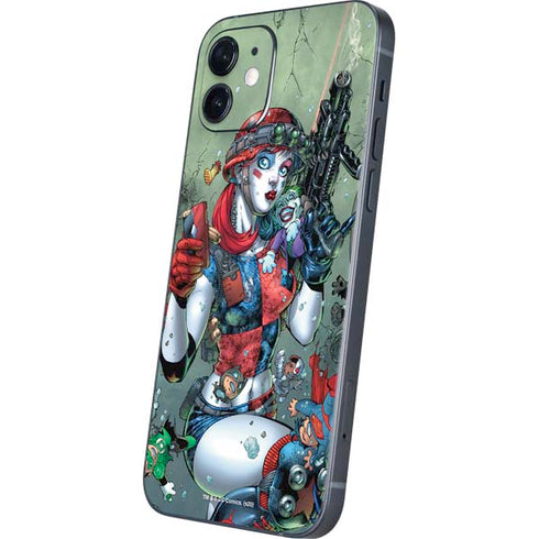 DC Comics Harley Quinn Little Black Book Cover#47 New 52 Art by Jim Lee iPhone 12 Mini Skin