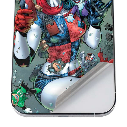 DC Comics Harley Quinn Little Black Book Cover#47 New 52 Art by Jim Lee iPhone 12 Pro Skin