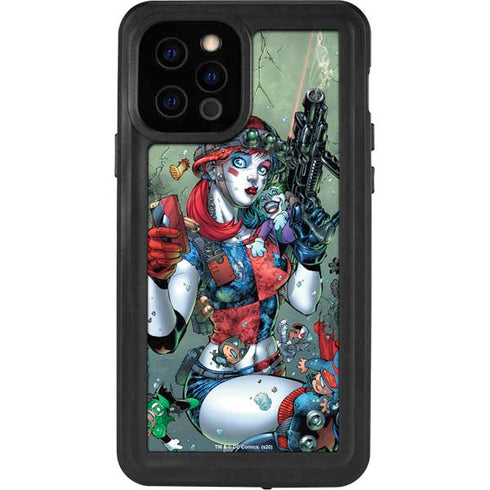DC Comics Harley Quinn Little Black Book Cover#47 New 52 Art by Jim Lee iPhone 12 Pro Waterproof Case
