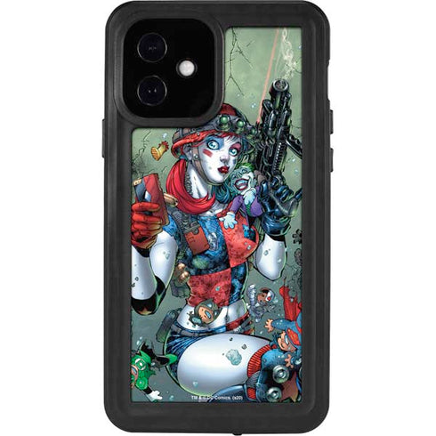 DC Comics Harley Quinn Little Black Book Cover#47 New 52 Art by Jim Lee iPhone 12 Waterproof Case