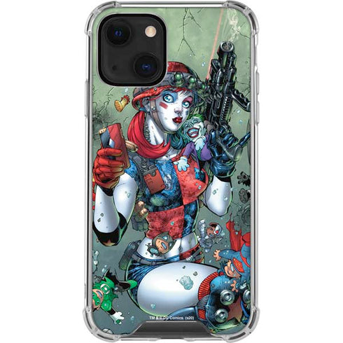 DC Comics Harley Quinn Little Black Book Cover#47 New 52 Art by Jim Lee iPhone 13 Mini Clear Case