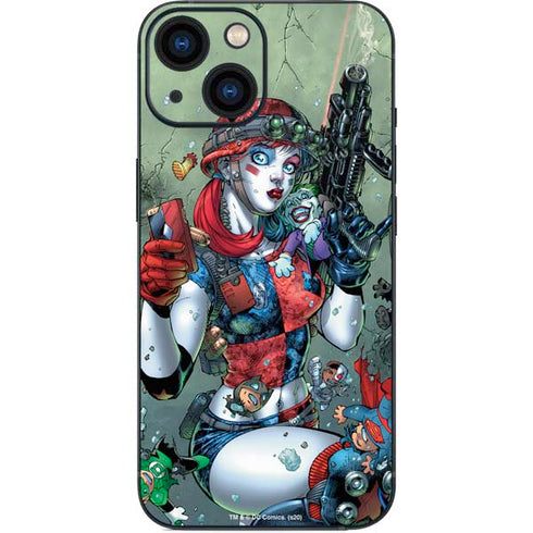 DC Comics Harley Quinn Little Black Book Cover#47 New 52 Art by Jim Lee iPhone 13 Mini Skin