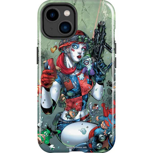 DC Comics Harley Quinn Little Black Book Cover#47 New 52 Art by Jim Lee iPhone 15 Plus Impact Case