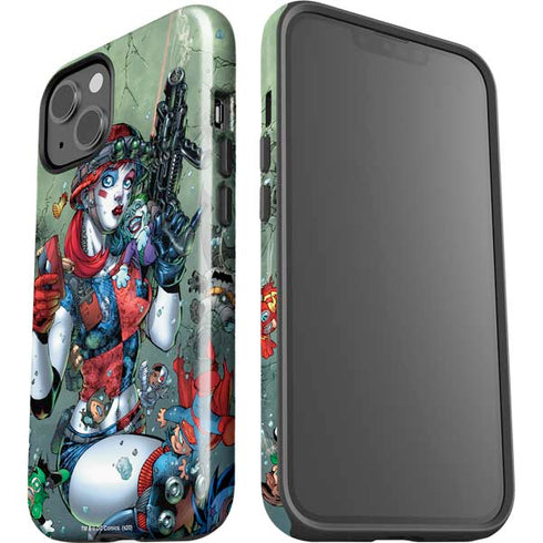 DC Comics Harley Quinn Little Black Book Cover#47 New 52 Art by Jim Lee iPhone 15 Plus Impact Case