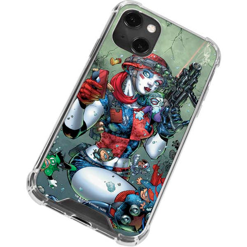 DC Comics Harley Quinn Little Black Book Cover#47 New 52 Art by Jim Lee iPhone 14 Plus Clear Case