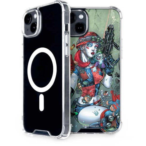 DC Comics Harley Quinn Little Black Book Cover#47 New 52 Art by Jim Lee iPhone 15 Plus MagSafe Case