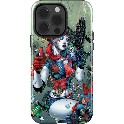 DC Comics Harley Quinn Little Black Book Cover#47 New 52 Art by Jim Lee iPhone 15 Pro Impact Case