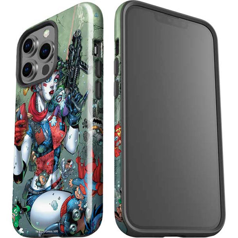 DC Comics Harley Quinn Little Black Book Cover#47 New 52 Art by Jim Lee iPhone 15 Pro Impact Case