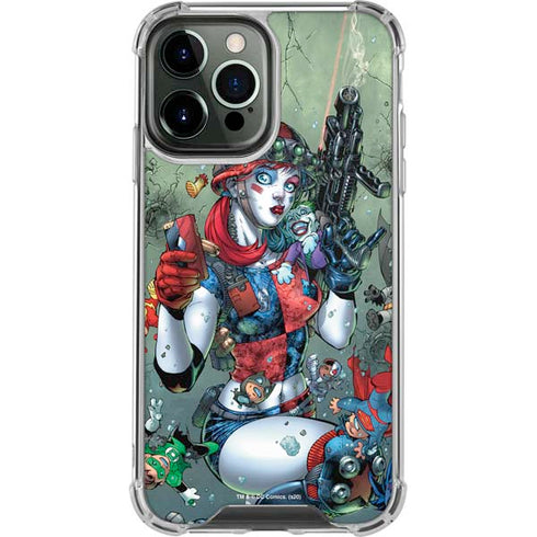 DC Comics Harley Quinn Little Black Book Cover#47 New 52 Art by Jim Lee iPhone 15 Pro Max Clear Case
