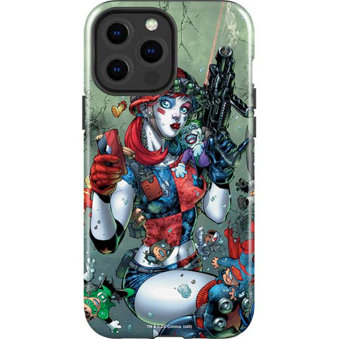 DC Comics Harley Quinn Little Black Book Cover#47 New 52 Art by Jim Lee iPhone 15 Pro Max Impact Case