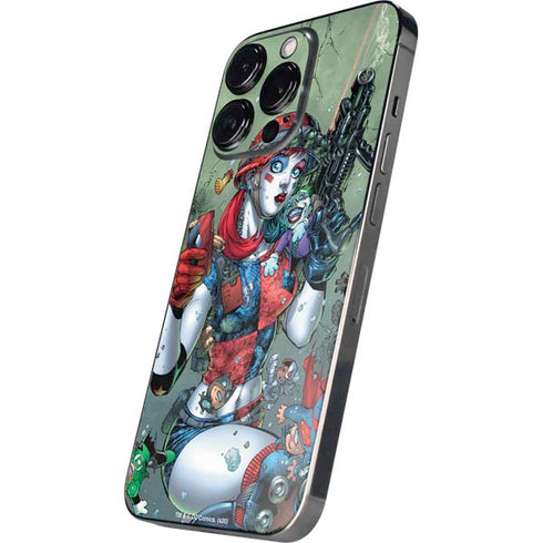 DC Comics Harley Quinn Little Black Book Cover#47 New 52 Art by Jim Lee iPhone 14 Pro Max Skin
