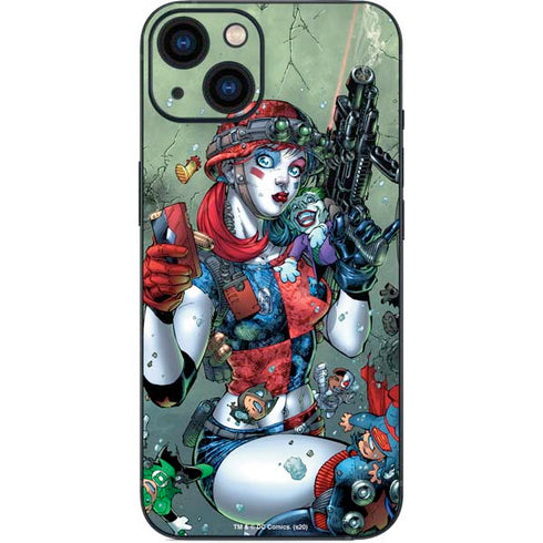 DC Comics Harley Quinn Little Black Book Cover#47 New 52 Art by Jim Lee iPhone 14 Skin