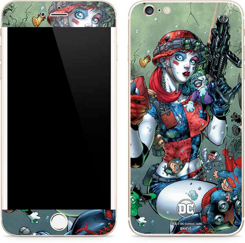 DC Comics Harley Quinn Little Black Book Cover#47 New 52 Art by Jim Lee iPhone 6/6s Plus Skin