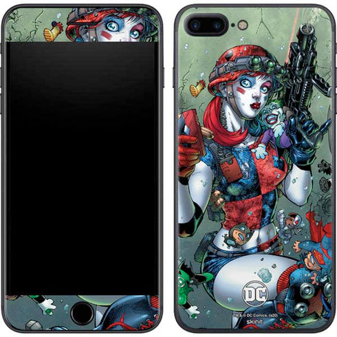 DC Comics Harley Quinn Little Black Book Cover#47 New 52 Art by Jim Lee iPhone 8 Plus Skin