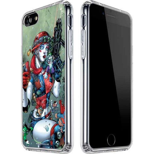 DC Comics Harley Quinn Little Black Book Cover#47 New 52 Art by Jim Lee iPhone SE (2nd & 3rd Gen) Clear Case