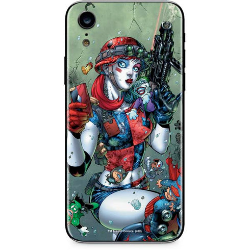DC Comics Harley Quinn Little Black Book Cover#47 New 52 Art by Jim Lee iPhone XR Skin