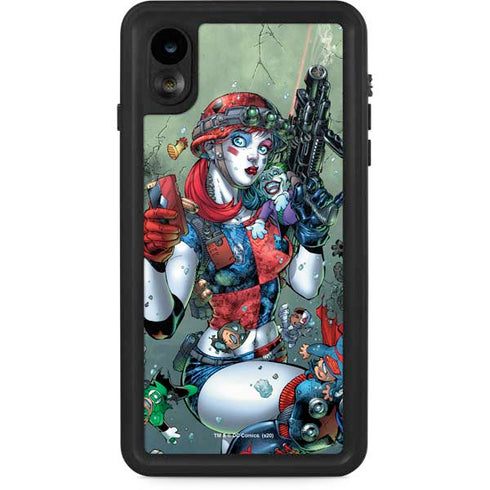 DC Comics Harley Quinn Little Black Book Cover#47 New 52 Art by Jim Lee iPhone XR Waterproof Case